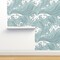 Rolling Waves Vintage Asian Chinese Japan Japanese Water Line Summer Doodle Home Decor Sea Ocean Wave Custom Pre-pasted Wallpaper by Spoonflower Pre-Pasted Wallpaper 2FT Wide